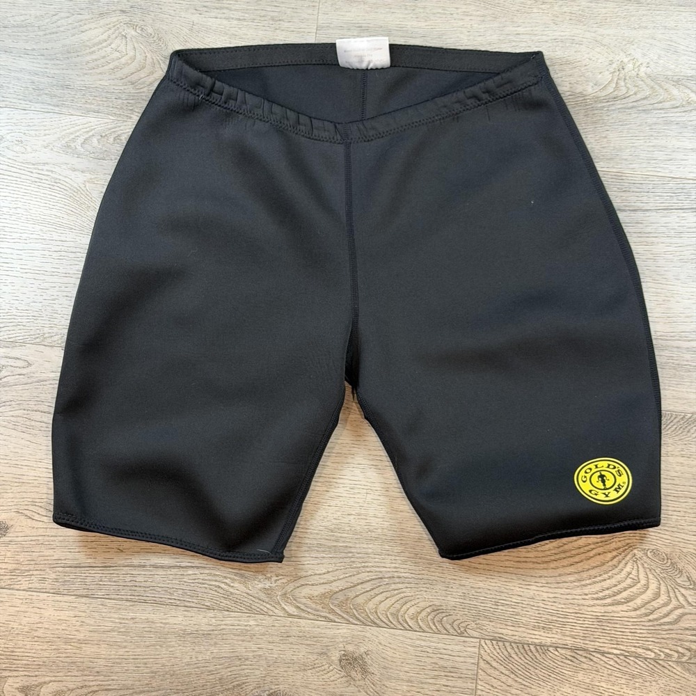 Gold's Gym Compression Shorts Mens 32 Black Neoprene Slim Fit Training Workout
